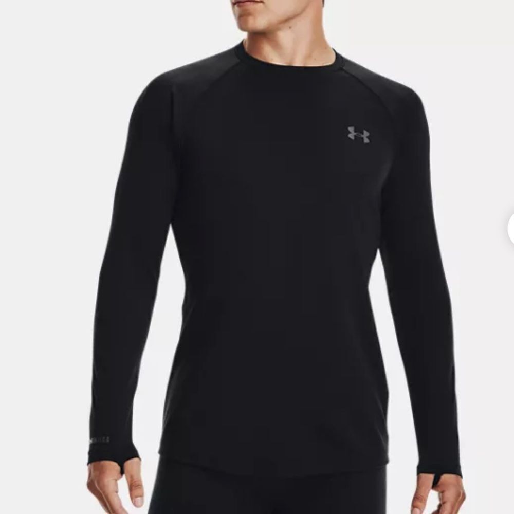 Under Armour Men's UA Base‎ 2.0 Crew Black NWT in packaging